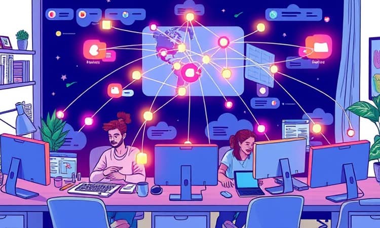 Utiliza herramientas colaborativas para equipos remotos
