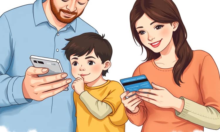 Configura límites personalizados para tarjetas familiares