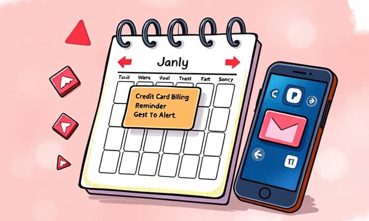 Configura recordatorios para la fecha de corte